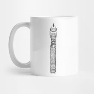 BT Tower - Hand Drawn Print Mug